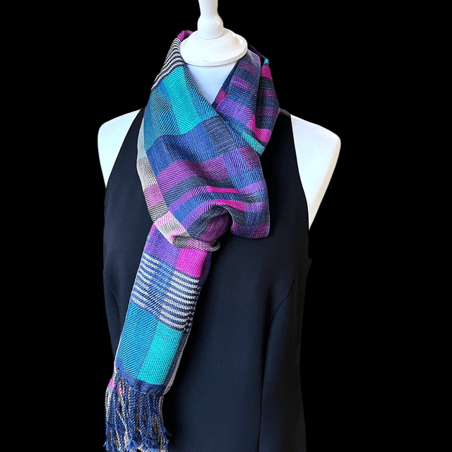 Spring :100% soie, tisser à la main/Handwoven Silk scarf