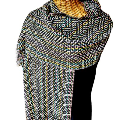 multi colour hand woven scarf 1 (Custom)