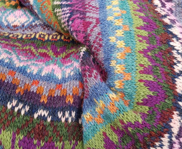 Featured image on blog post Glorious colour in Fair Isle Shawls