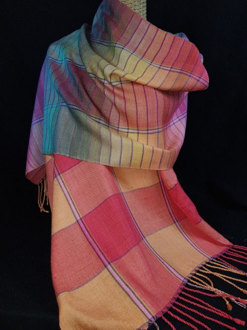 gallery page - rainbows silk scarf