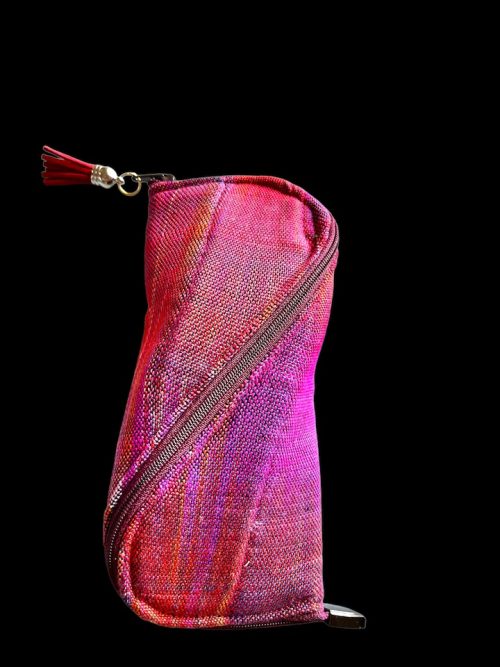 glasses case silk reds/pinks